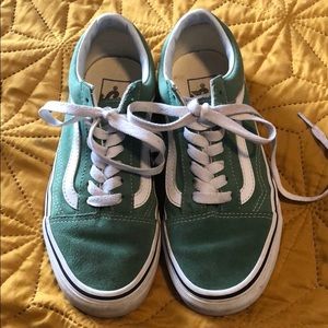 KIDS GREEN OLD SKOOL VANS